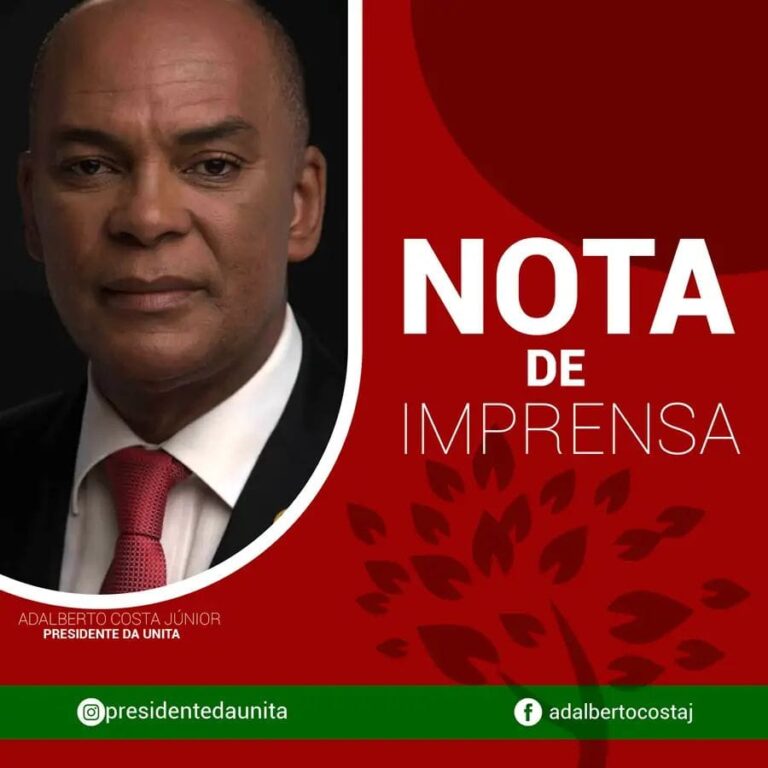 Nota de Imprensa da Assessoria de Imprensa do Presidente da UNITA