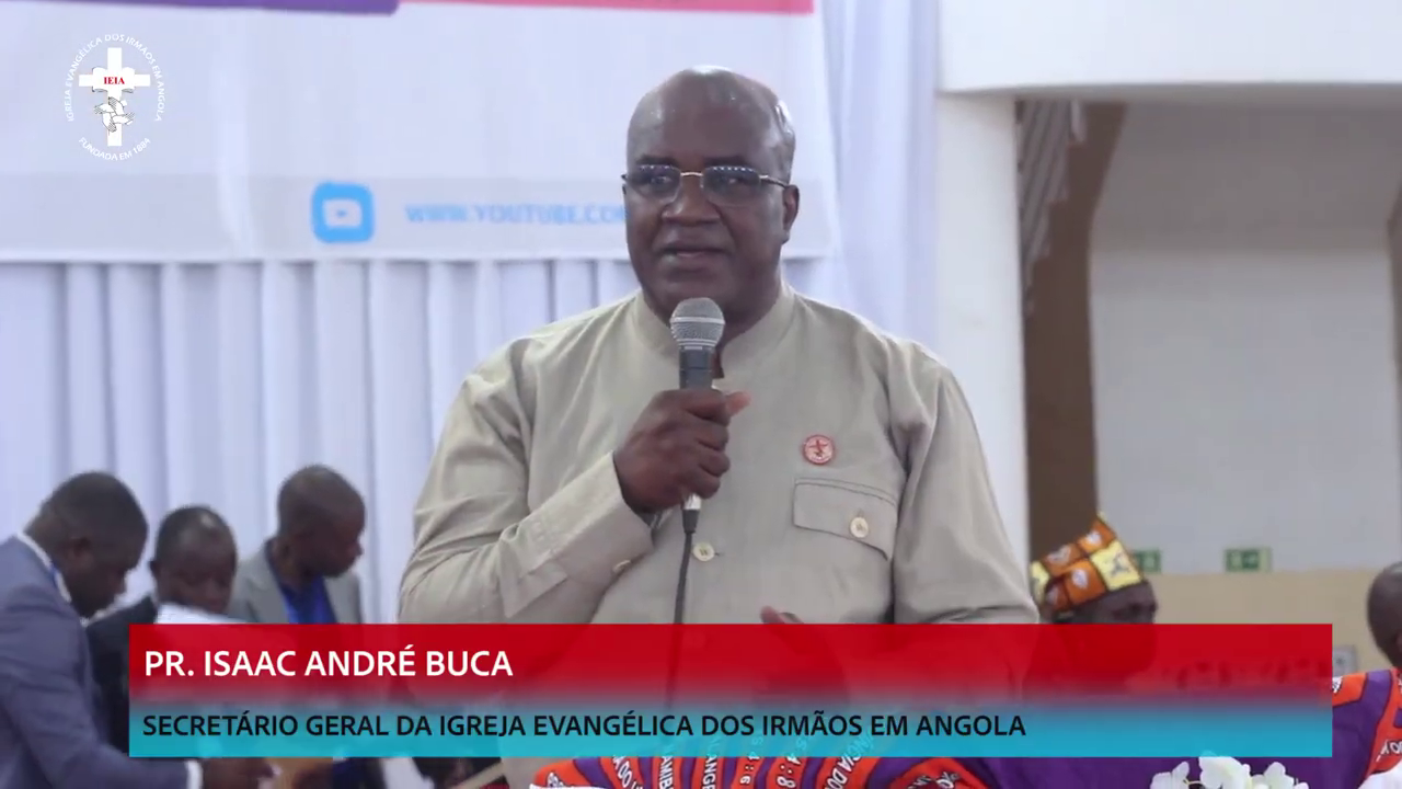 Pr. Isaac André Buca, Secretário Gral da Igreja Evangélica dos Irmão em Angola - IEIA